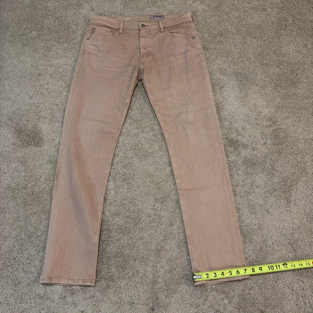 Adriano Goldschmied Tellis Jeans Modern Slim Dusty Rose AG-ED Denim Mens 34x32